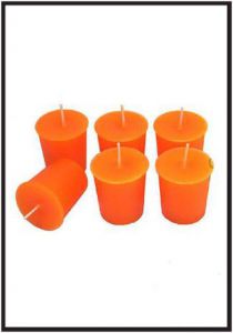 Обрядная свеча оранжевая (votive)