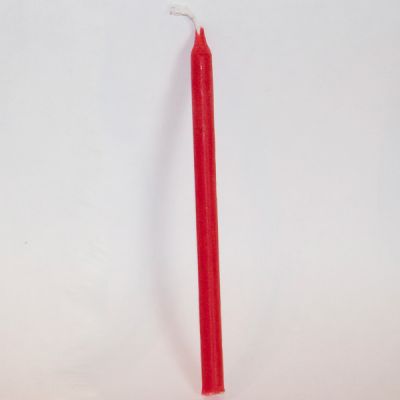Обрядовая восковая свеча малая, Красная, Купить в интернет-магазине СПб