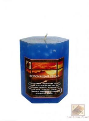 Травяная свеча "Морочащая", синяя свеча купить в интернет-магазине