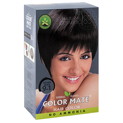Краска для волос COLOR MATE Hair Color (тон 9.1,Черный) купить в Спб