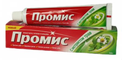 Зубная паста "Промис" с экстрактом трав купить в Спб